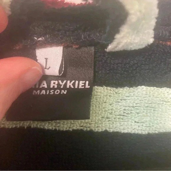 Sonia Ryliel Maison Striped Bathrobe with Hood - Picture 6 of 9